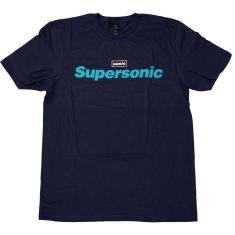 Oasis - Supersonic Title Colour Navy T-Shirt