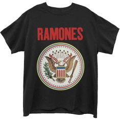 Ramones - Full Colour Seal Uni Bl T-Shirt