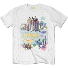 Beatles - Ysm Vintage Movie Poster Wht T-Shirt