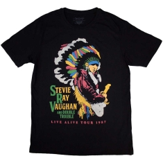 Stevie Ray Vaughan - Double Trouble Tour 87 Bl T-Shirt