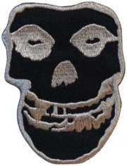 Misfits - Patch Inverted Silver Skull (8,7 X