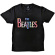 The Beatles - Floral Logo Uni Bl The Beatles - Floral Logo Uni Bl
