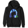 Billie Eilish - Neon Shadow Blue Uni Bl Hood: S Billie Eilish - Neon Shadow Blue Uni Bl Hood: S