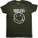 Nirvana - White Happy Face Uni Green Nirvana - White Happy Face Uni Green