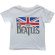 The Beatles - Drop T Logo & Vint Flag Boys Wht The Beatles - Drop T Logo & Vint Flag Boys Wht