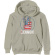 John Lennon - Peace Fingers Us Flag Uni Sand Hoodie John Lennon - Peace Fingers Us Flag Uni Sand Hoodie
