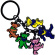 Grateful Dead - Dancing Bears Charms Keychain Grateful Dead - Dancing Bears Charms Keychain